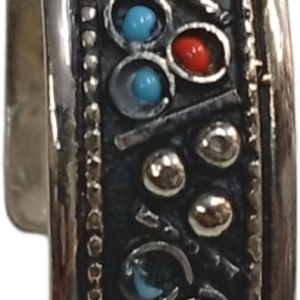 Elegant Afghani Stone Cuff Bracelet Traditional Tribal Jewelry