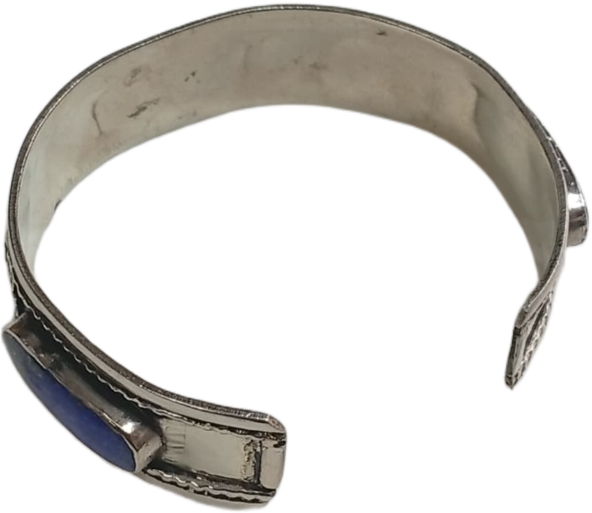 Elegant Afghani Stone Cuff Bracelet Traditional Tribal Jewelry - Image 3