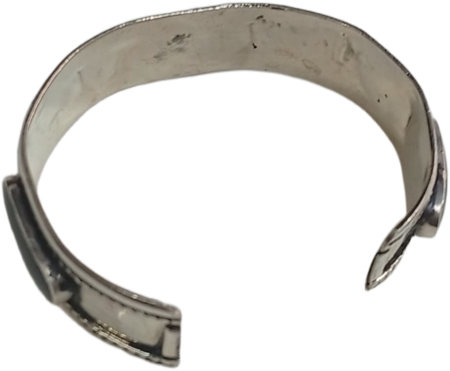 Elegant Afghani Stone Cuff Bracelet Traditional Tribal Jewelry - Image 3