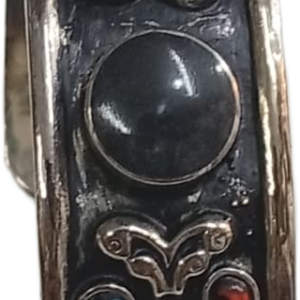 Elegant Afghani Stone Cuff Bracelet Traditional Tribal Jewelry