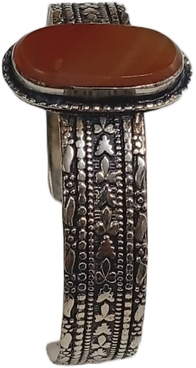Elegant Afghani Stone Cuff Bracelet Traditional Tribal Jewelry - Image 2