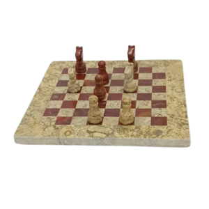 Handcrafted Onyx Marble Chess Board Size: 8×8 inch