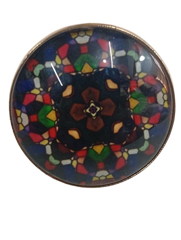 Elegant Mandala Ring Bohemian Ethnic Statement Jewelry - Image 2