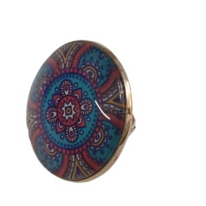 Elegant Mandala Ring Bohemian Ethnic Statement Jewelry