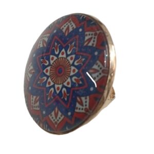 Elegant Mandala Ring Bohemian Ethnic Statement Jewelry