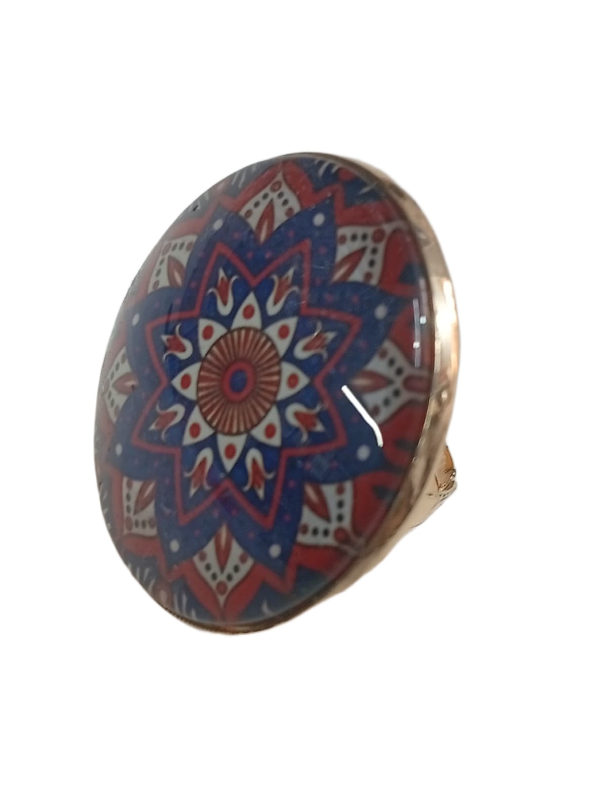 Elegant Mandala Ring Bohemian Ethnic Statement Jewelry - Image 2