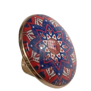 Elegant Mandala Ring Bohemian Ethnic Statement Jewelry