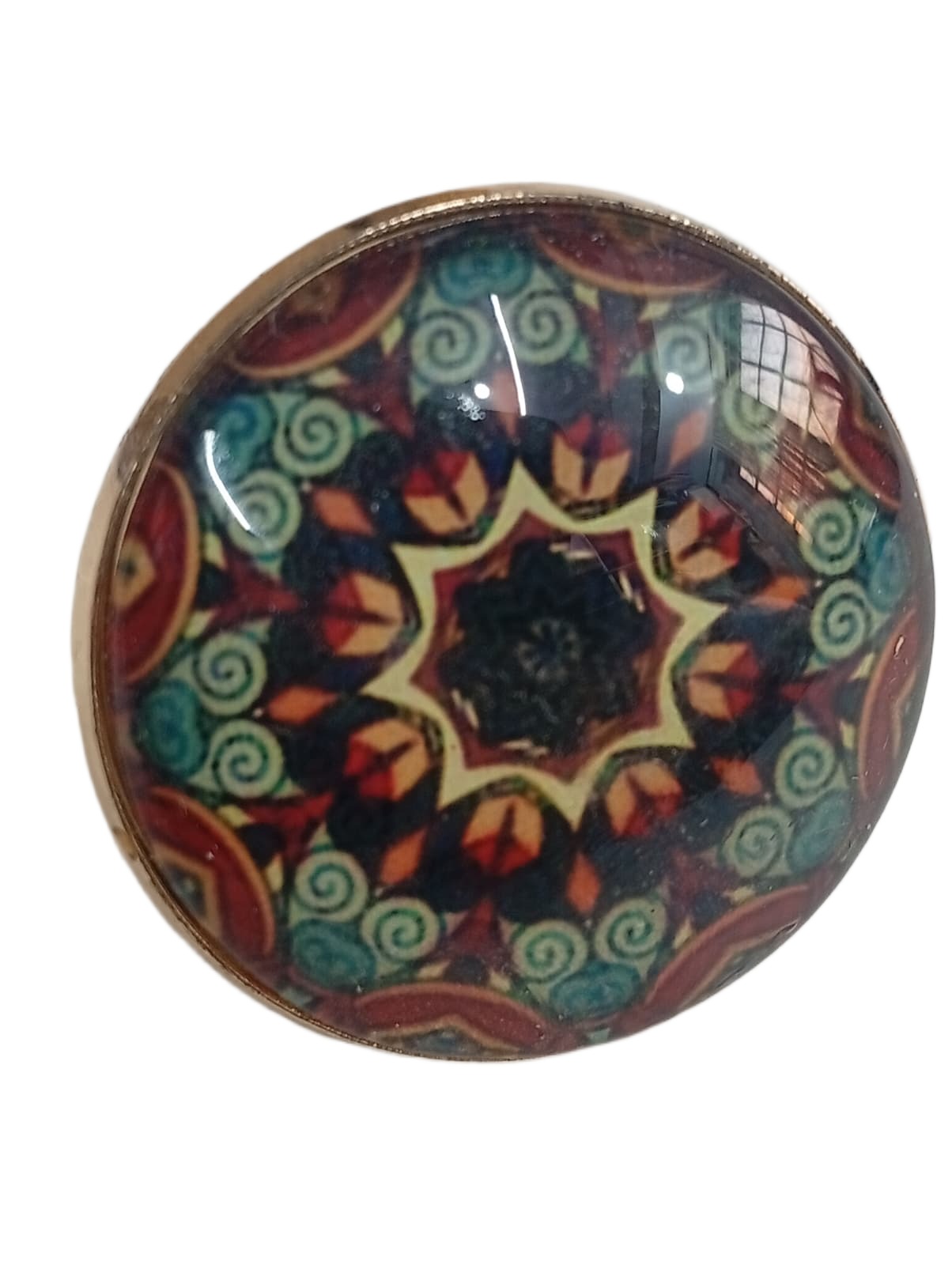 Elegant Mandala Ring Bohemian Ethnic Statement Jewelry - Image 2