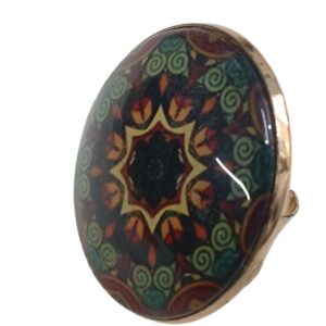 Elegant Mandala Ring Bohemian Ethnic Statement Jewelry