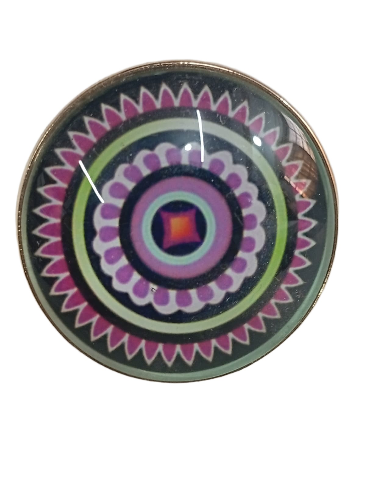 Elegant Mandala Ring Bohemian Ethnic Statement Jewelry - Image 2