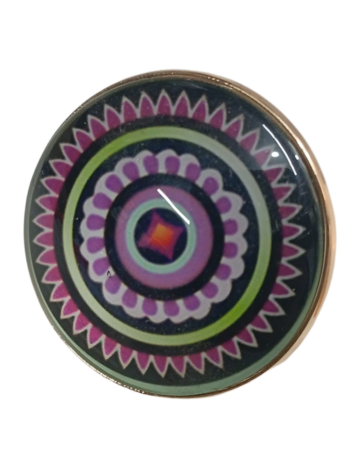 Elegant Mandala Ring Bohemian Ethnic Statement Jewelry - Image 5
