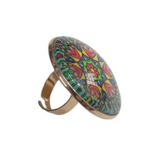Elegant Mandala Ring Bohemian Ethnic Statement Jewelry