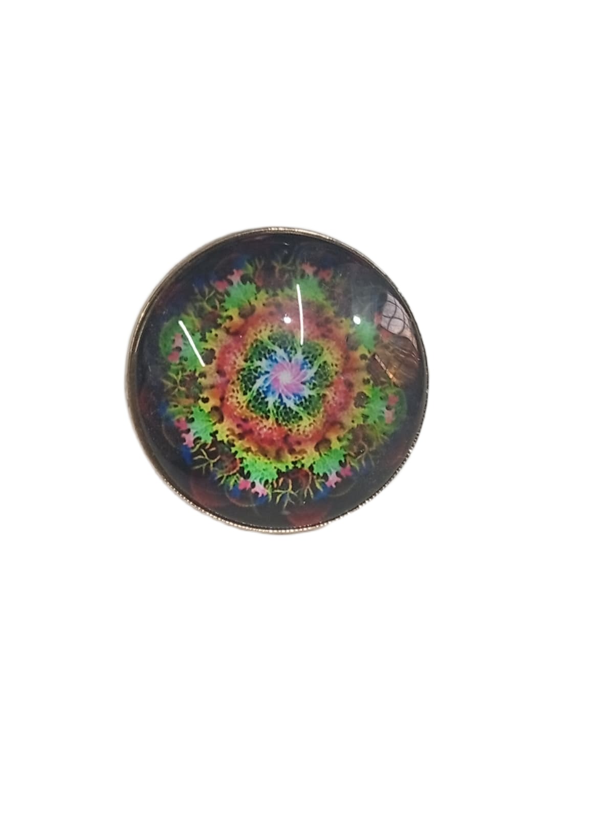 Elegant Mandala Ring Bohemian Ethnic Statement Jewelry - Image 2