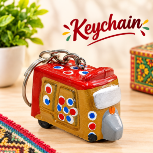 Handcrafted Rickshaw Keychain