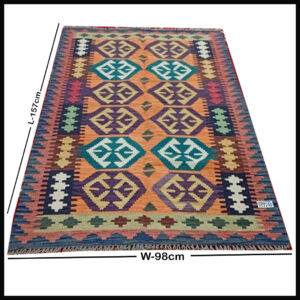 Handcrafted Traditional Kilim Rug Size ( W-157cm x H-98cm )