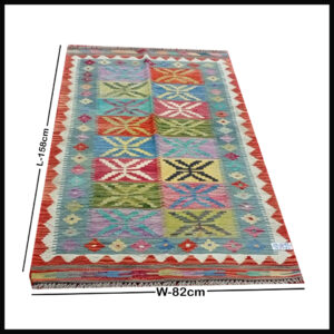 Handcrafted Traditional Kilim Rug Size ( W-158cm x H-82cm )