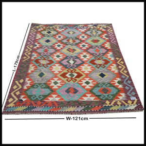 Handcrafted Traditional Kilim Rug Size ( W-193 x H-30 )