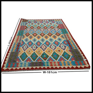 Handcrafted Traditional Kilim Rug Size ( W-254 x H-181 )