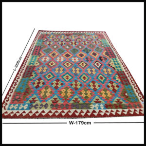 Handcrafted Traditional Kilim Rug Size  ( W-258x H-179 )