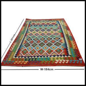Handcrafted Traditional Kilim Rug Size ( W-261 x H-184  )