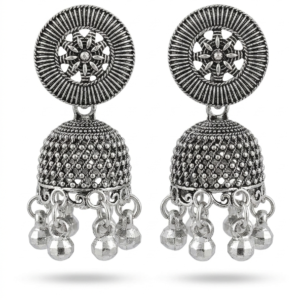 Vintage Pearl Drop Jhumka Earrings – Traditional Statement Jewelry