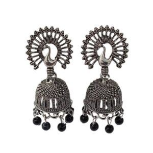 Vintage Pearl Drop Jhumka Earrings – Traditional Statement Jewelry