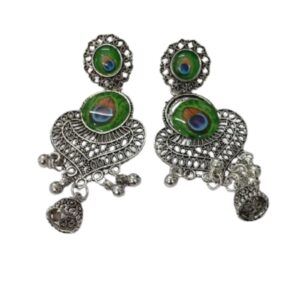 Vintage Pearl Drop Jhumka Earrings – Traditional Statement Jewelry