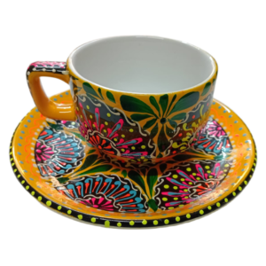 Handcrafted Decorative Tea Cup & Saucer Set