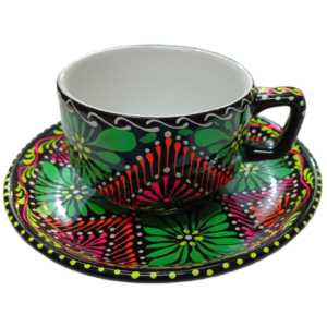 Handcrafted Decorative Tea Cup & Saucer Set