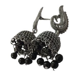 Vintage Pearl Drop Jhumka Earrings – Traditional Statement Jewelry