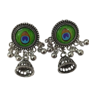 Vintage Pearl Drop Jhumka Earrings – Traditional Statement Jewelry