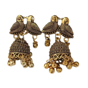 Vintage Pearl Drop Jhumka Earrings – Traditional Statement Jewelry