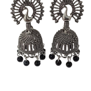 Vintage Pearl Drop Jhumka Earrings – Traditional Statement Jewelry