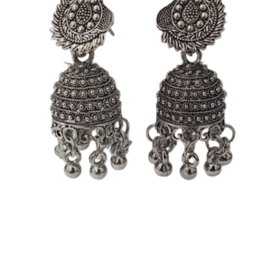 Vintage Pearl Drop Jhumka Earrings – Traditional Statement Jewelry