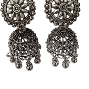 Vintage Pearl Drop Jhumka Earrings – Traditional Statement Jewelry