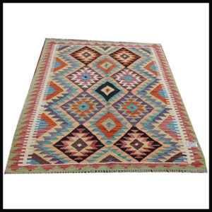 Handcrafted Traditional Kilim Rug Size ( W-144 x H-106 )