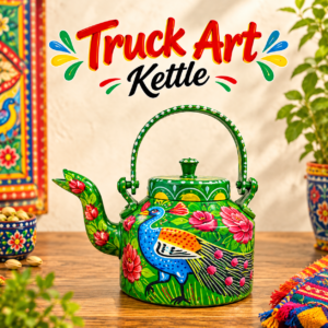 Truck Art Kettle Capacity : 1 liter (Size: L:21cm x W:11cm x H:23cm)