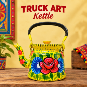 Truck Art Kettle Capacity : 1 liter (Size: L:21cm x W:11cm x H:23cm)