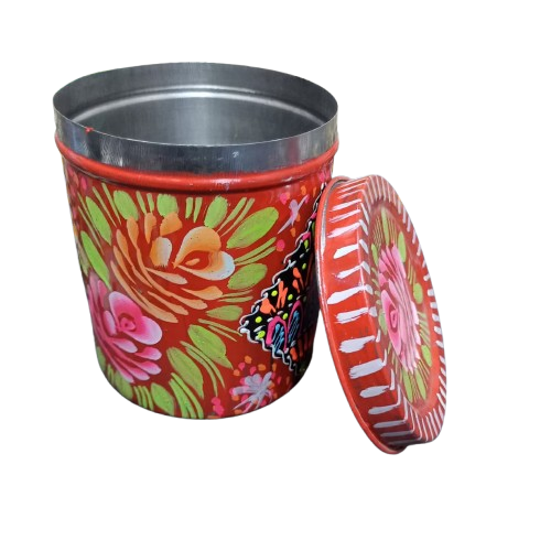 Truck Art Masala Box Traditional Pakistani Spice Storage (H-4.5 Inch) - Image 2