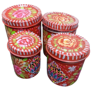 Truck Art Masala Box Traditional Pakistani Spice Storage set