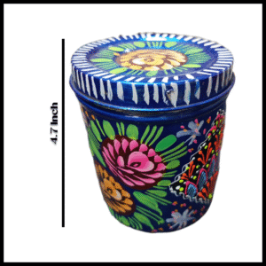 Truck Art Masala Box Traditional Pakistani Spice Storage (H-4.7 Inch)