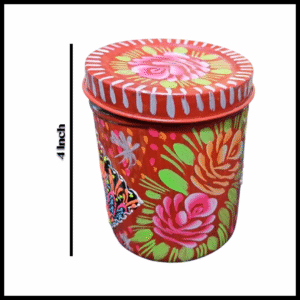 Truck Art Masala Box Traditional Pakistani Spice Storage (H-3.5 Inch)