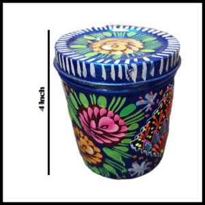 Truck Art Masala Box Traditional Pakistani Spice Storage (H-4 Inch)