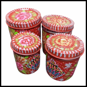 Truck Art Masala Box Traditional Pakistani Spice Storage set