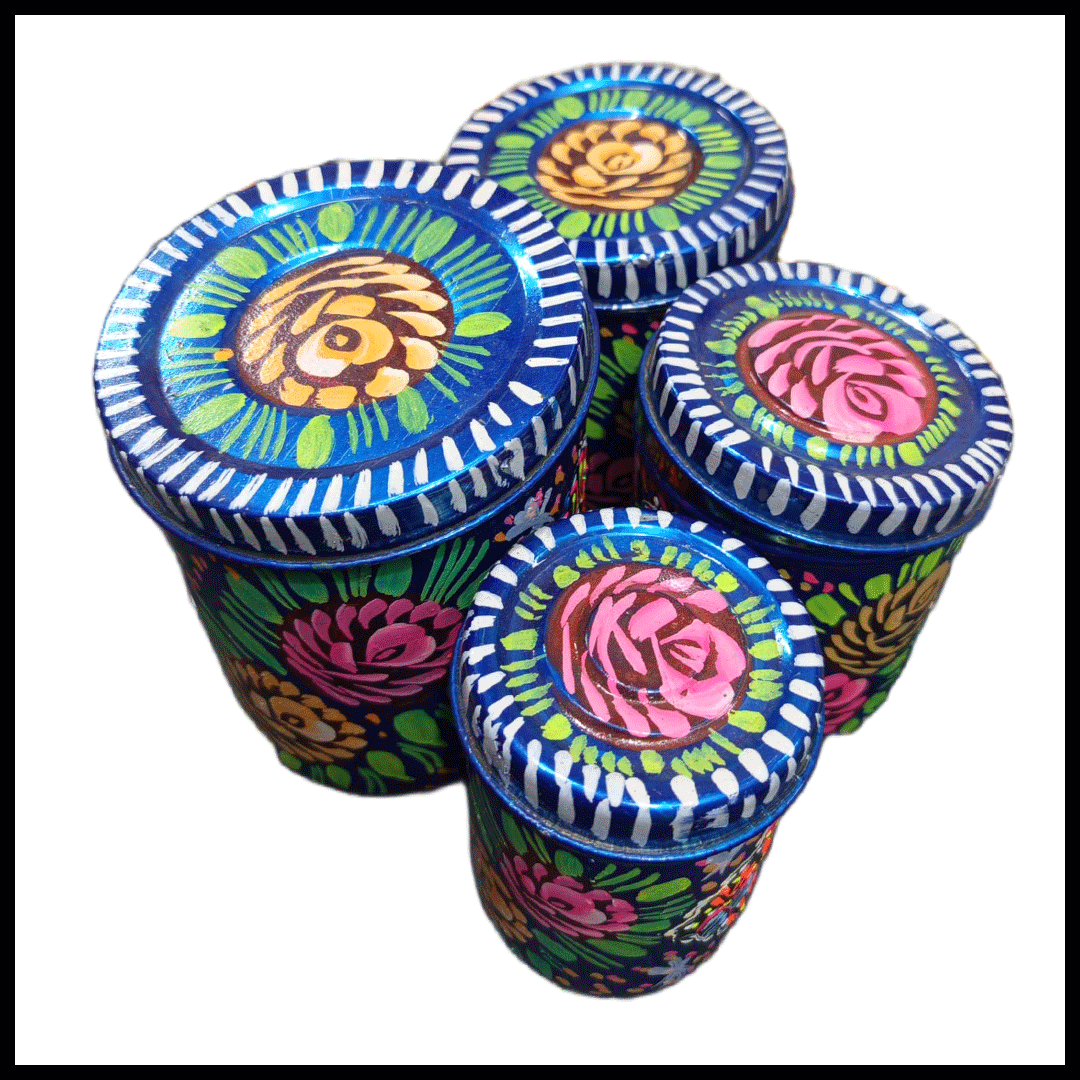 Truck Art Masala Box Traditional Pakistani Spice Storage set