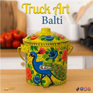 Truck Art Milk Bucket (L14cm x W11cm)