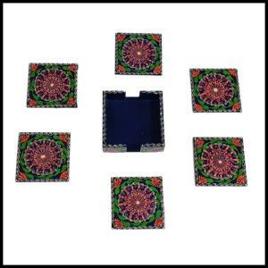 Truck Art Tea Coaster Set of 6 with Holder