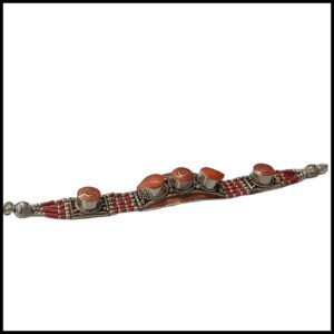 Ethnic Tribal Bracelet with Stones – Handmade Statement Jewelry