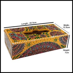 Truckart Wooden Tissue Box 25.5 x 12.5cm