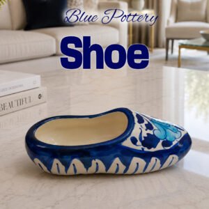 Blue Pottery Shoe Decor
